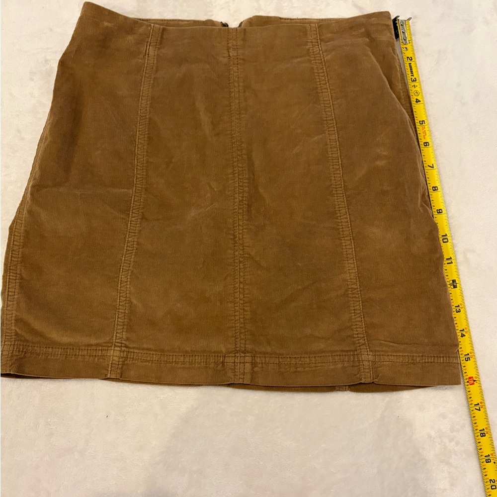 Free People Brown Mini Skirt